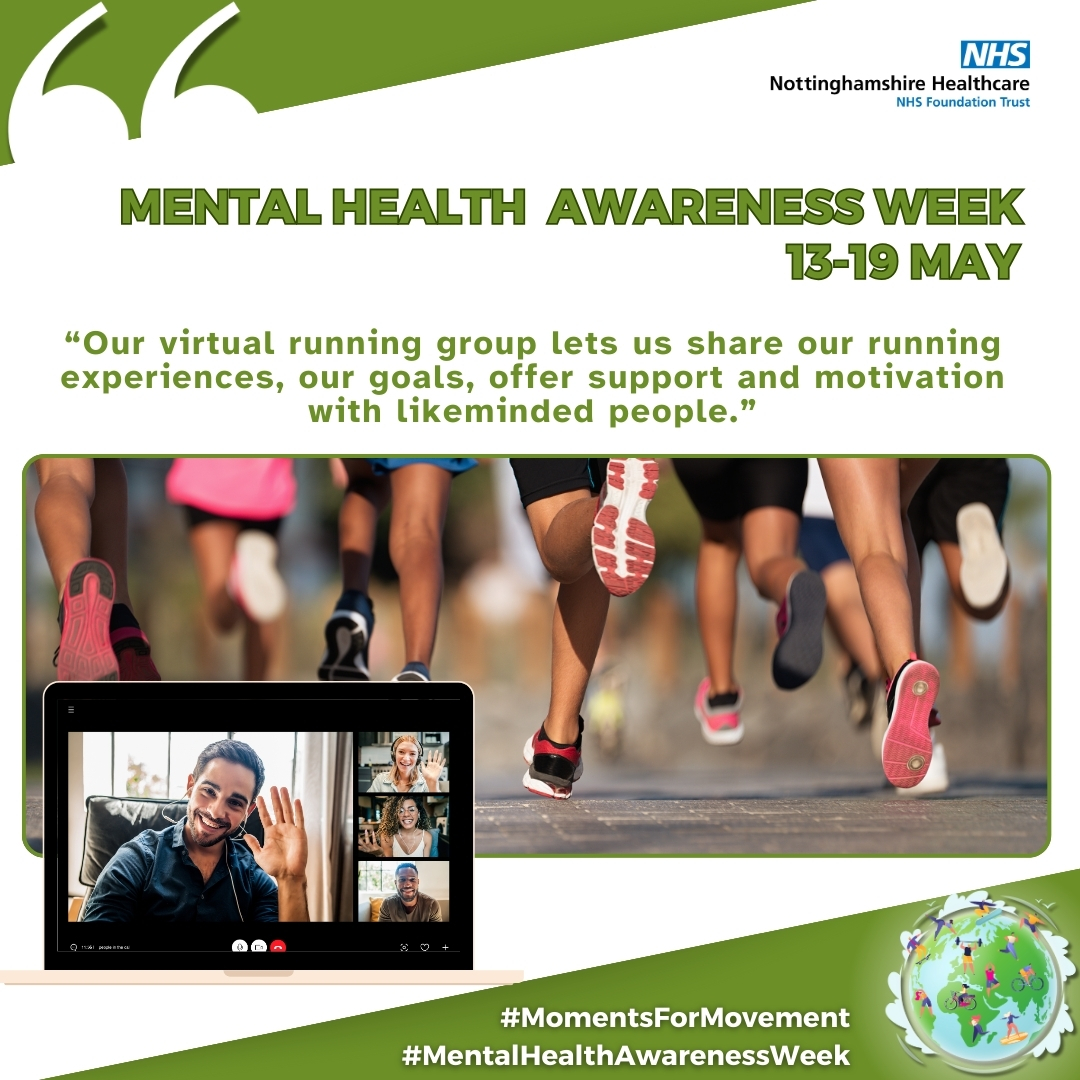 Our Pharmacy Service has set up a virtual running group for pharmacy staff who are runners or aspiring runners to share support and motivation from like minded people. What a fab idea! #MomentForMovement #MentalHealthAwarenessWeek