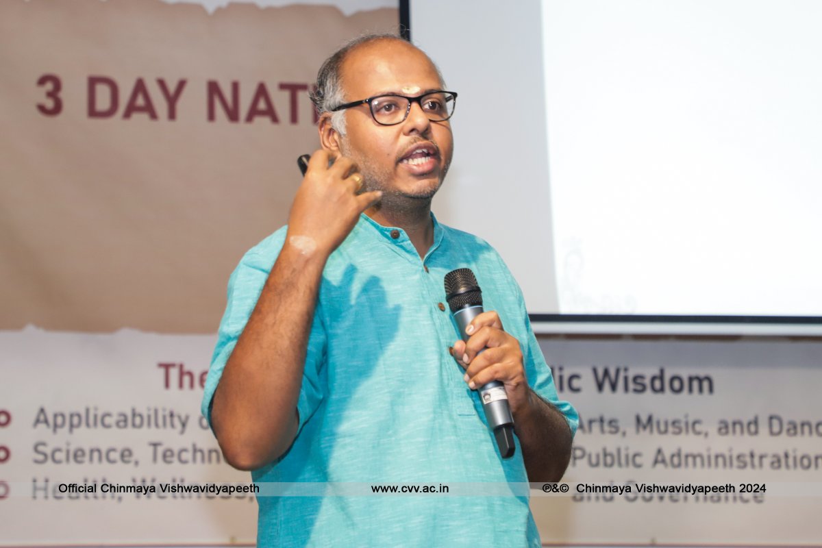 Chinmaya_VV's tweet image. The National Youth Conference on Indian Knowledge Systems, hosted by Chinmaya Vishwa Vidyapeeth Deemed to be University and the Ministry of Education, concluded with insightful workshops. Dr. Sunitha Grandhee coordinated the event. #IndianKnowledge