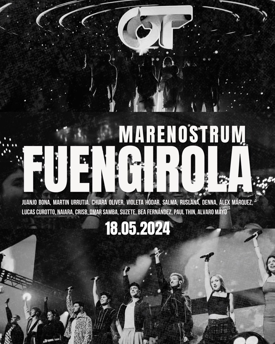 📍| GIRA DE OPERACIÓN TRIUNFO: Marenostrum Fuengirola. Málaga. 

18.05.2024