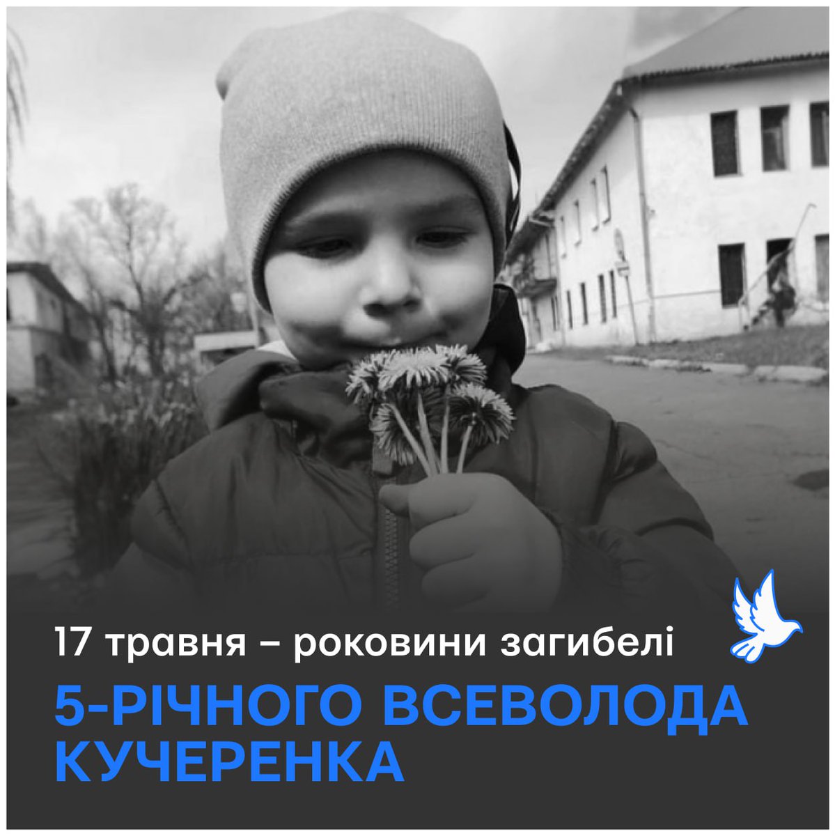 🕯 May 17 was the anniversary of the death of 5-year-old Vsevolod Kucherenko. In the family, the boy was gently called Seva. He lived with his parents in the village of Zelenivka in the Kherson region. He went to kindergarten there. 'He grew up a very intelligent boy. He was
