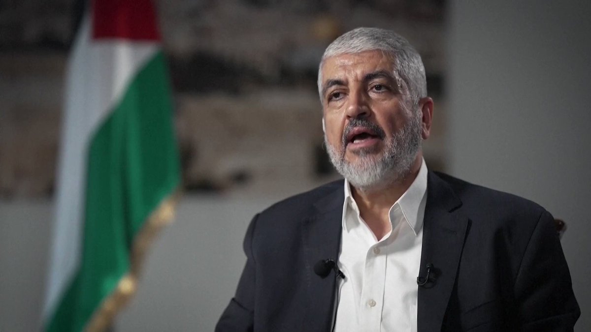 Hamas'ın yurtdışındaki lideri Halid Meşal: İsrail'i yenmek ve Siyonist projeyi ortadan kaldırmak için tarihi bir an ve fırsatla karşı karşıyayız. Düşmanımız 8 ay süren savaşın ardından geri çekiliyor ve özgüvenini kaybediyor.