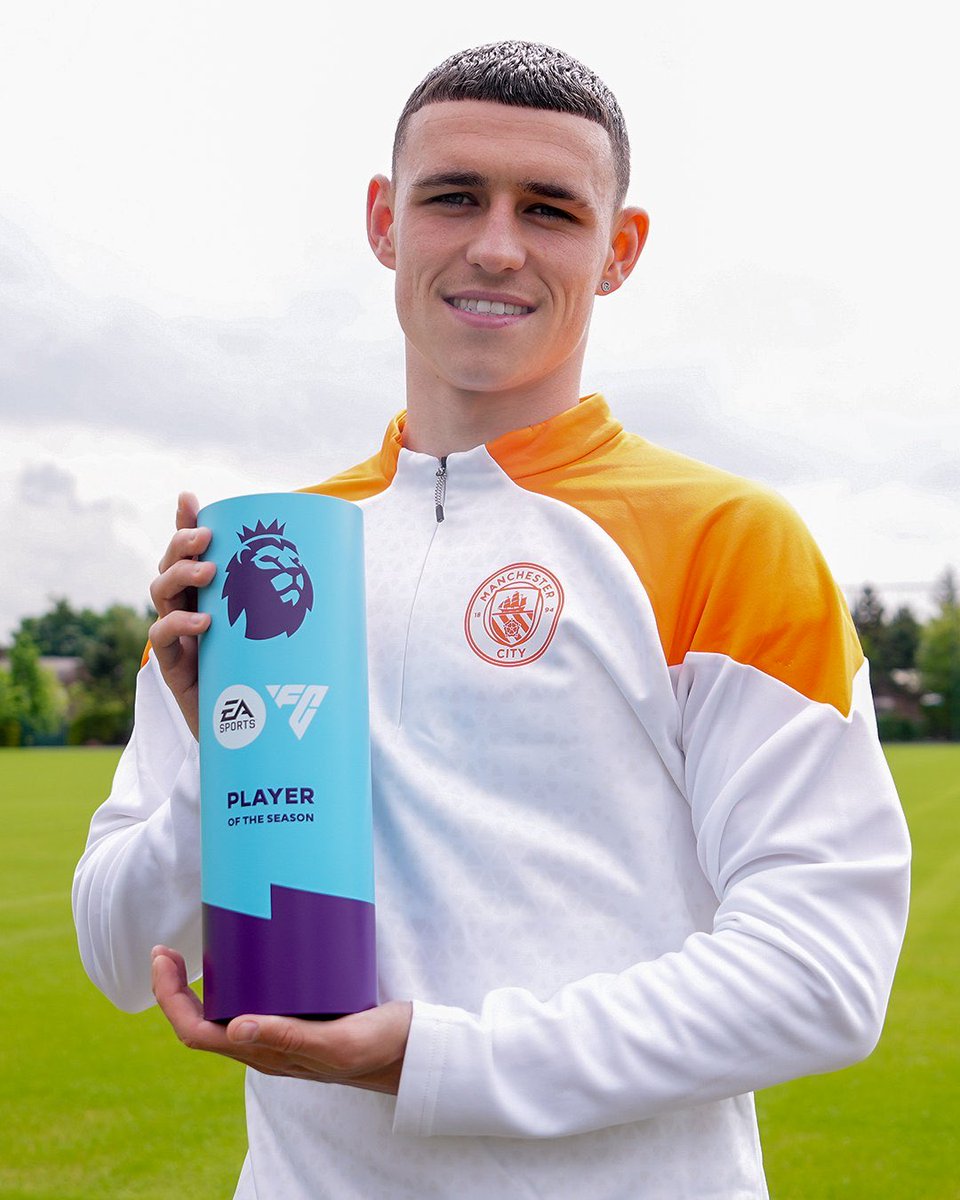 Congratulations to my Friend Phil Foden for winning the Premier League Player of the Season.