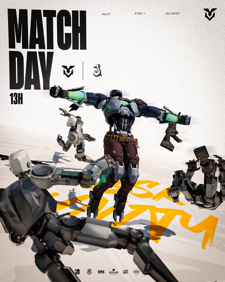 TeamBSK_'s tweet image. 🏆 #VALOTF - PREMIER MATCH 🏆

À défaut de pouvoir les renvoyer sur leur planète, on va les envoyer valser ! 😈

🕘 : +/- 13h00  
🆚 : @EsportJupitar

#BSKUNITY 🦅