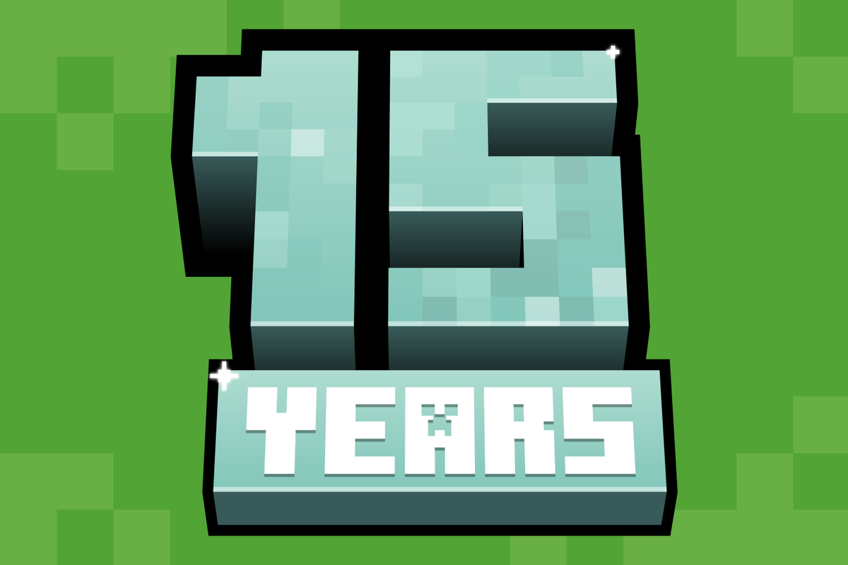 I made a 15 years of Minecraft Logo!
Based off the official 2d 15 years logo.