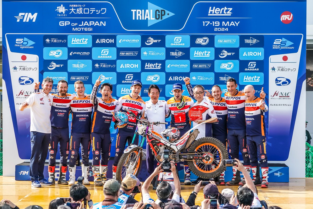 The outdoor Trial season is off to the best start possible with Toni Bou and Gabriel Marcelli making it a Repsol Honda Trial Team 1-2 on the first day of action in Motegi, Japan. #Honda #TrialGP
