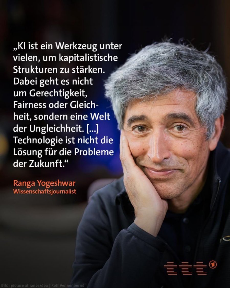 „Technischen Fortschritt gibt es, um kapitalistische Strukturen zu stärken. Dabei geht es nicht um Gerechtigkeit, Fairness oder Gleichheit, sondern eine Welt der Ungleichheit…“

Was stimmt mit solchen Menschen nicht? 😳🤷‍♂️