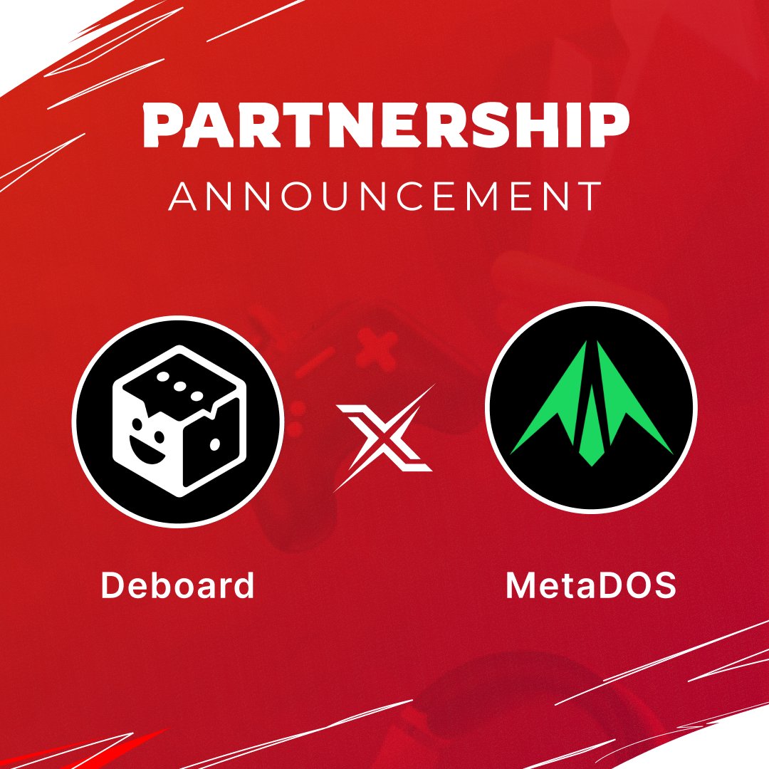 DeBoard is thrilled to announce our partnership with @MetaDOS 🚀

Together, we're combining DeBoard’s AI-driven casual gaming with MetaDOS’s innovative Time-as-Currency battle royale to redefine gaming experiences 🕹️💥

🌐 What to expect:
• Exclusive co-hosted Game Nights 🌙
•