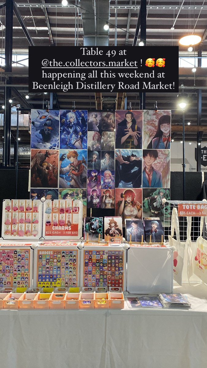 Im a day late but at The Collector’s Market at Beenleigh in QLD this weekend! 🥰 been lovely seeing so many familiar faces so far!!

(Okay i slep to recover uwu see u tmr!!)