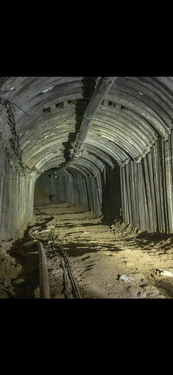 BREAKING 💥 One of 50 Tunnels the size of motorways Israel has discovered connecting Rafah to Egypt. This is the Hamas Highway which Biden , Egypt, Turkey, Qatar and Iran were desperate to hide This is how Iranians ship weapons in and hostages and Hamas out