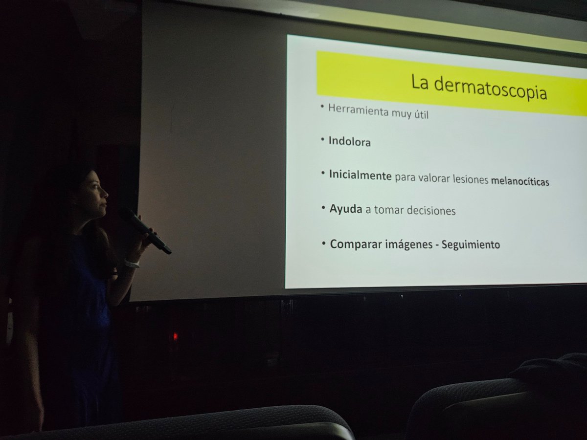 En la última charla de esta Jornada de Actualización de pediatría de AP de <a href="/APapIB/">APapIB</a> mejoramos los recursos de nuestra consulta aprendiendo dermatoscopia con la doctora Aniza Giacaman.