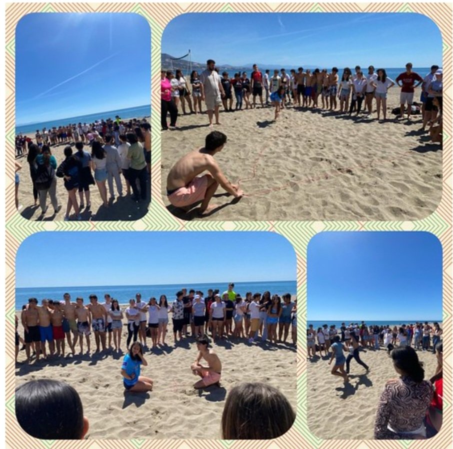 Geometría Urbana. Jornada de playa y matemáticas: fotografías cuerpos geométricos, cálculo de la altura del castillo, construcción de conos y cilindros, etc. Gracias al Departamento de Matemáticas y a los tutores de 3º ESO. @DGOIPyEE @OrdenacionM @Malagaconvive @cepmarbellacoin