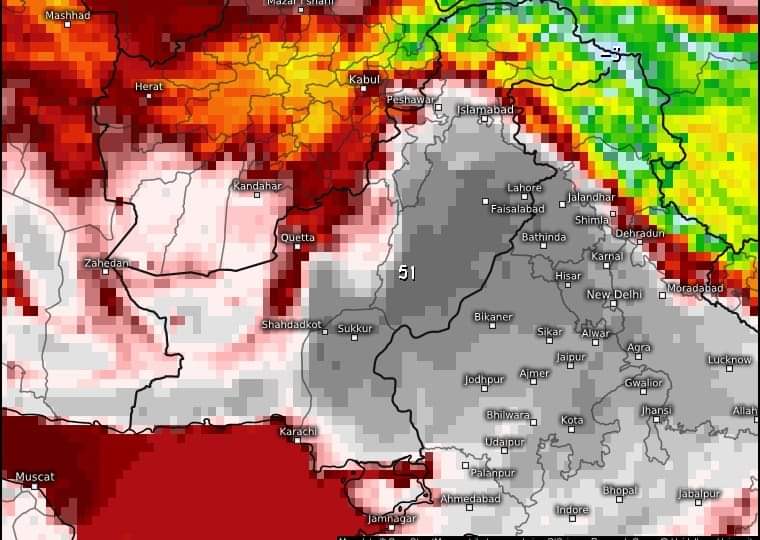 🚨 الرٹ!! پاکستان میں گرمی🌡️ کی لہر کا آغاز ہوچکا ہے جس کی شدت میں آنے والے دنوں کے دوران بتدریج اضافہ متوقع ہے۔یہ گرمی کی لہر تاریخی لحاظ سے بدترین ثابت ہوسکتی ہے جس دوران درجہ حرارت پنجاب کے اکثر علاقوں میں کئی روز تک 48 سے 50 ڈگری تک تجاوز کرسکتے ہیں جبکہ سندھ کے بالائی اور