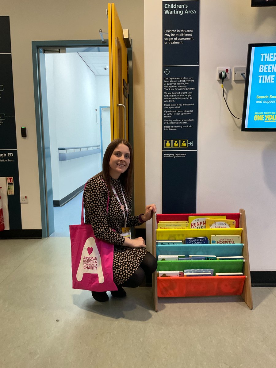 We'd like to say a huge thank you to Richard & Janet for donating a bookshelf for our Children's waiting area in the Emergency Department 🧡 The books donated from our Amazon wish list now have a home & will help with keeping children entertained when waiting to be seen 📚