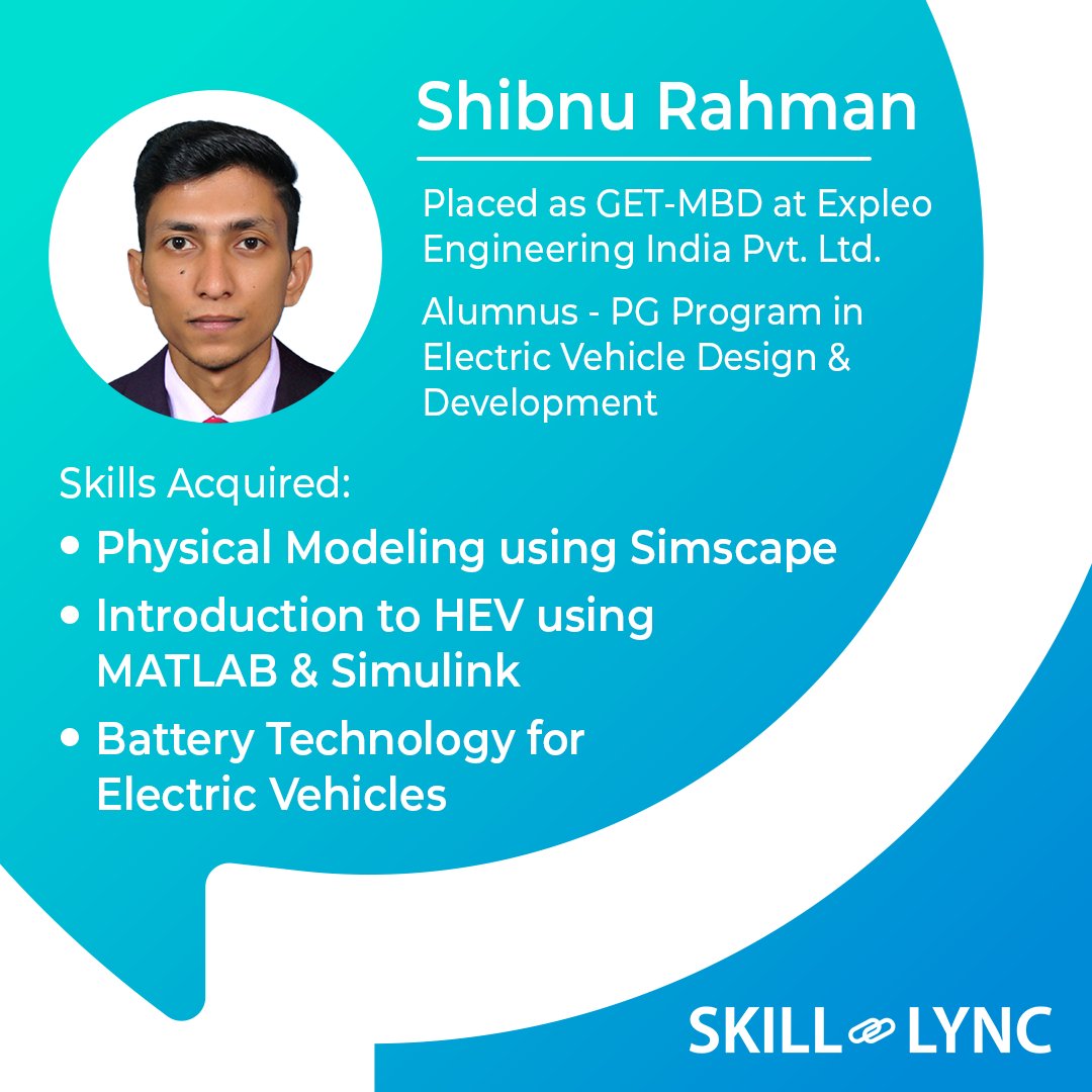 Congratulations Shibnu! Your persistence have proven once again that the right skills bring success to engineers!

#SkillLyncPlacementStories #IndustryReady #upskill