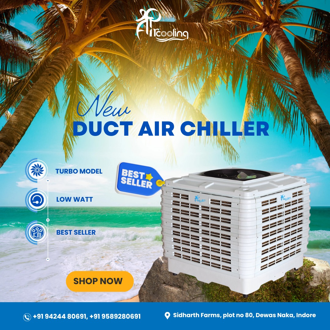 Experience the pinnacle of cooling efficiency with Shree Air Cooling's Duct Air Chiller. Stay cool and comfortable with advanced technology designed for optimal performance and energy savings.
.
.
#ShreeAirCooling #DuctAirChiller #EfficientCooling #StayCool
