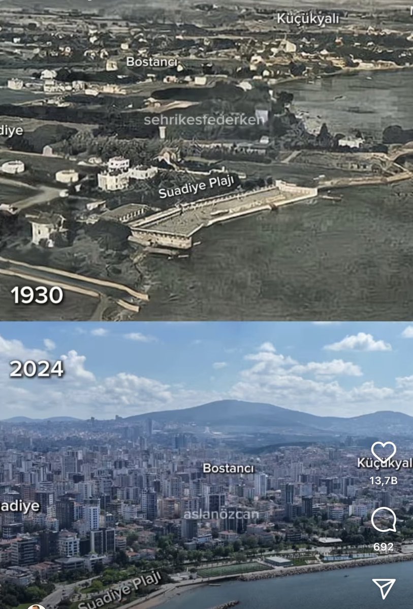 Bir şehir, 94 yılda böyle değişti…