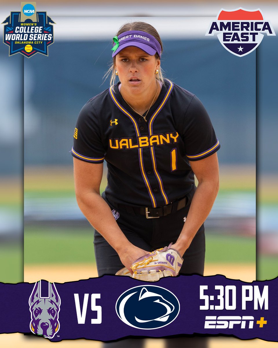 𝐍𝐂𝐀𝐀 𝐑𝐄𝐆𝐈𝐎𝐍𝐀𝐋𝐒 @UAlbanySB looks to take down Penn State in the NCAA Regionals at 5:30 PM ET! 📺 espn.com/watch/player/_…