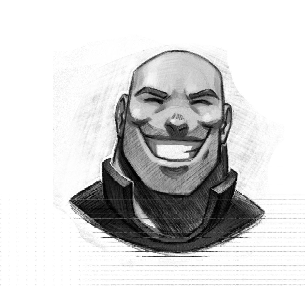 Another one with Heavy. If be Honest I think  to draw his face will be hard but no. Demoman face was more difficult then Heavy

And my lovely face Misha is the last. He is sweety like Gummy Bear
#tf2 #teamfortress2 #art #tf2heavy
