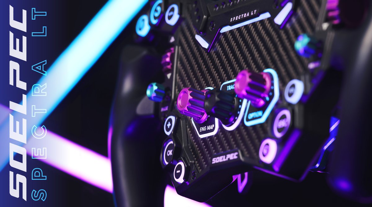 soelpec's tweet image. Complete your rig with the ultimate screenless steering wheel, the Spectra LT🌟

Available at soelpec.com

#Soelpec #SpectraLT #simracing #steeringwheel