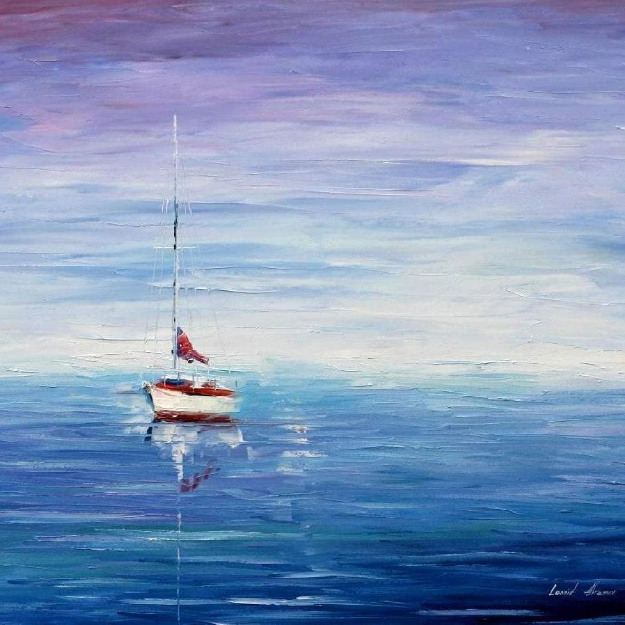 CALM BEAUTY - Large-Size Original Oil Painting ON CANVAS by Leonid Afremov (not mixed-media, print, or recreation artwork). 100% unique hand-painted painting. Today's price is $99 including shipping. COA provided afremov.com/calm-beauty-li…