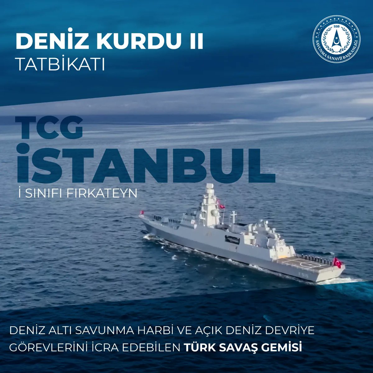 Güçlü sistemler, güçlü ordu, güçlü Türkiye!🇹🇷 #Milli🇹🇷teknolojilerimiz #Denizkurdu-II/24 Tatbikatı’nda! @STMDefence tarafından geliştirilen ilk Türk fırkateyni olma özelliğini taşıyan, üzerinde taşıdığı silah ve elektronik sistemlerinde de büyük oranda yerli üretim sistemleri