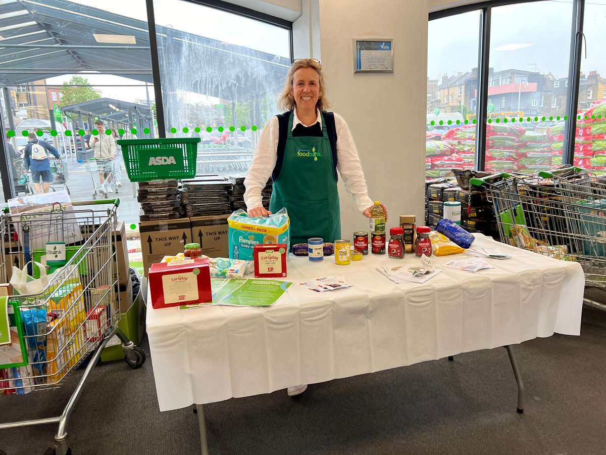 If you're near @Asda on Lavender Hill #Battersea or at #Roehampton today, could you donate an item or two to help local people struggling to afford essentials like food? Our stocks are very low right now, so we'd really love your help. Thank you!