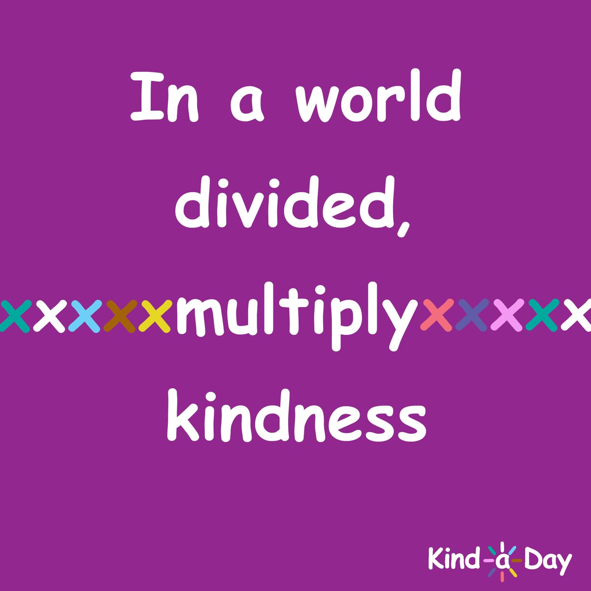 In a world divided, multiply kindness ☮️
 
#kind #BeKind #kindness #love #peace #KindLife #ActsOfKindness #SpreadKindness #KindnessMatters #ChooseKindness #KindnessWins #KindaDay #KindnessAlways #KindnessEveryday #Kindness365 #KindnessChallenge #RandomActsOfKindness
