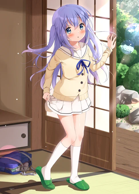 シャドウバン解除されたので高校生チノちゃん描きました! 