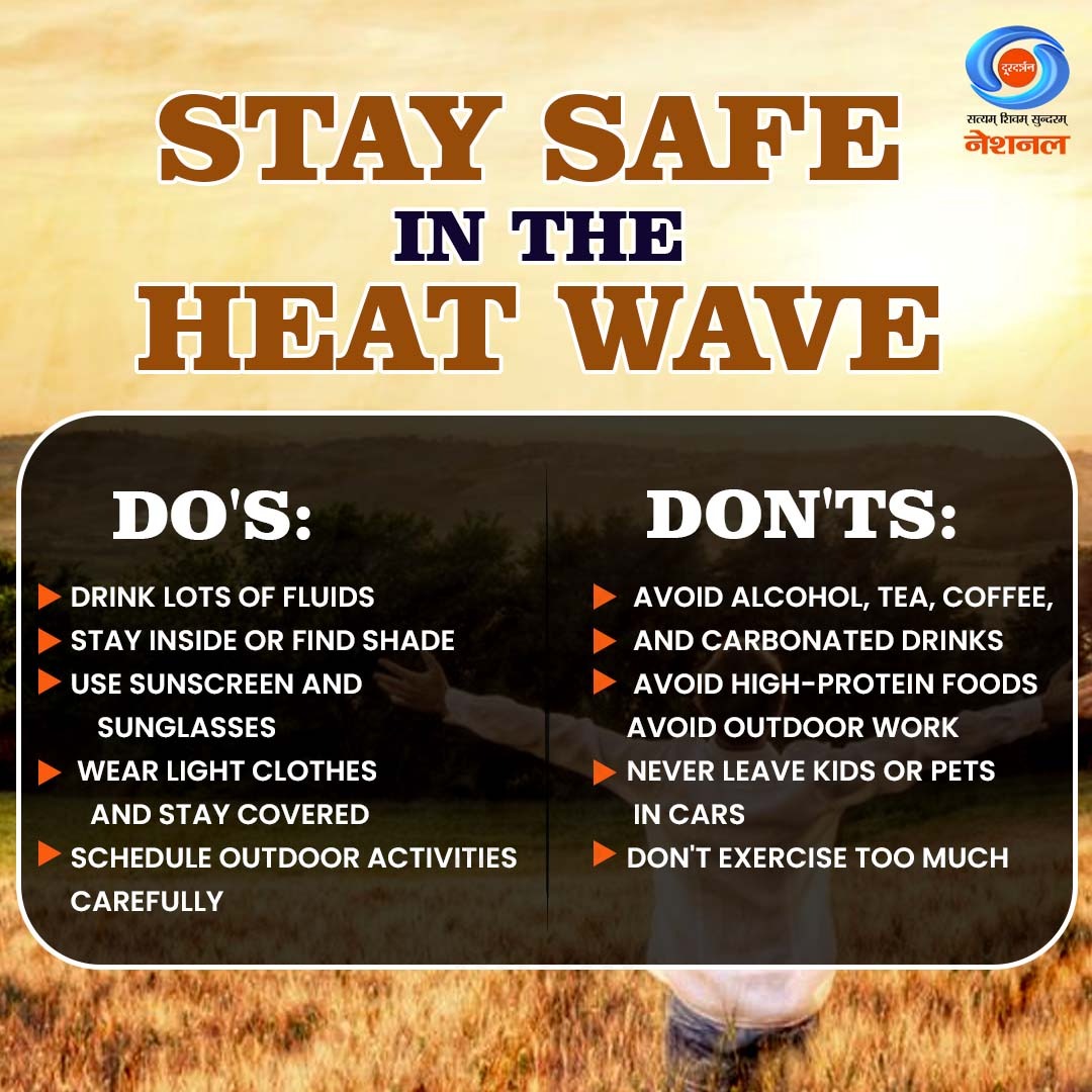 know the dos and don’ts for surviving the heatstroke. Stay safe and cool in the summer heat!.   

#BeatTheHeat #StayCool #StayHealthy #SummerCool