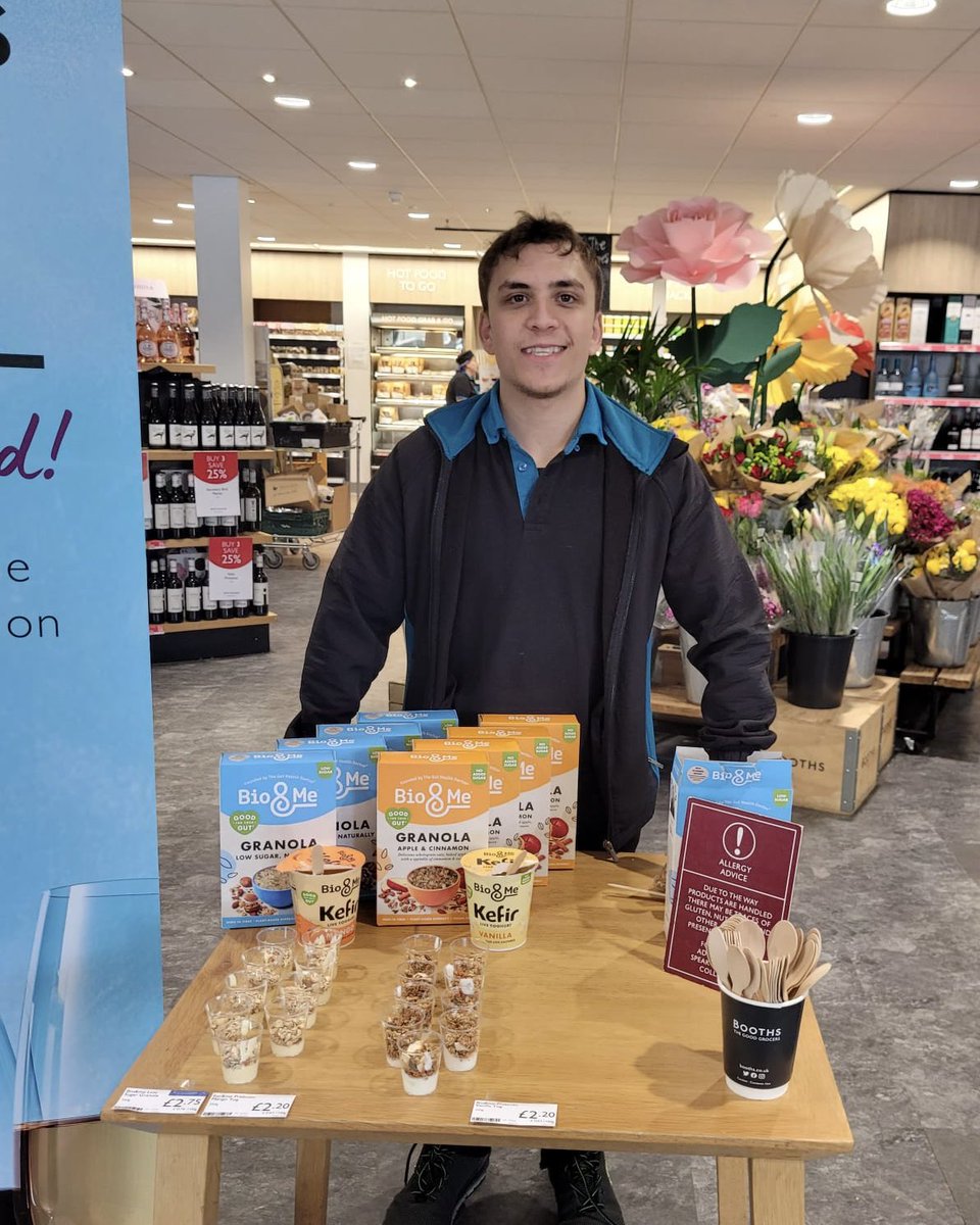 Luke at Fulwood has @bioandmeuk tastings today! Pop by for a try 😋