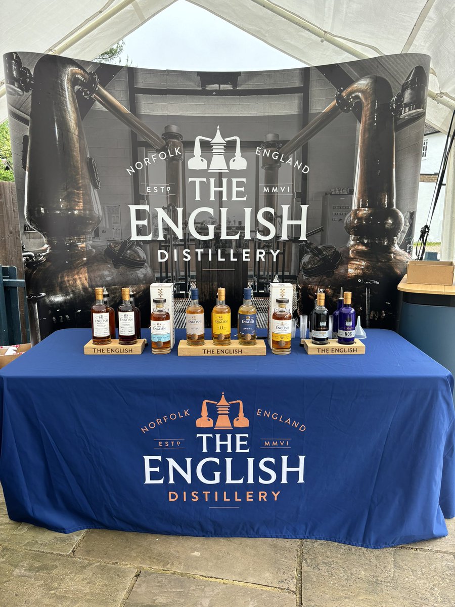 All ready to pour some @englishwhisky at the @SummertonClub festival..