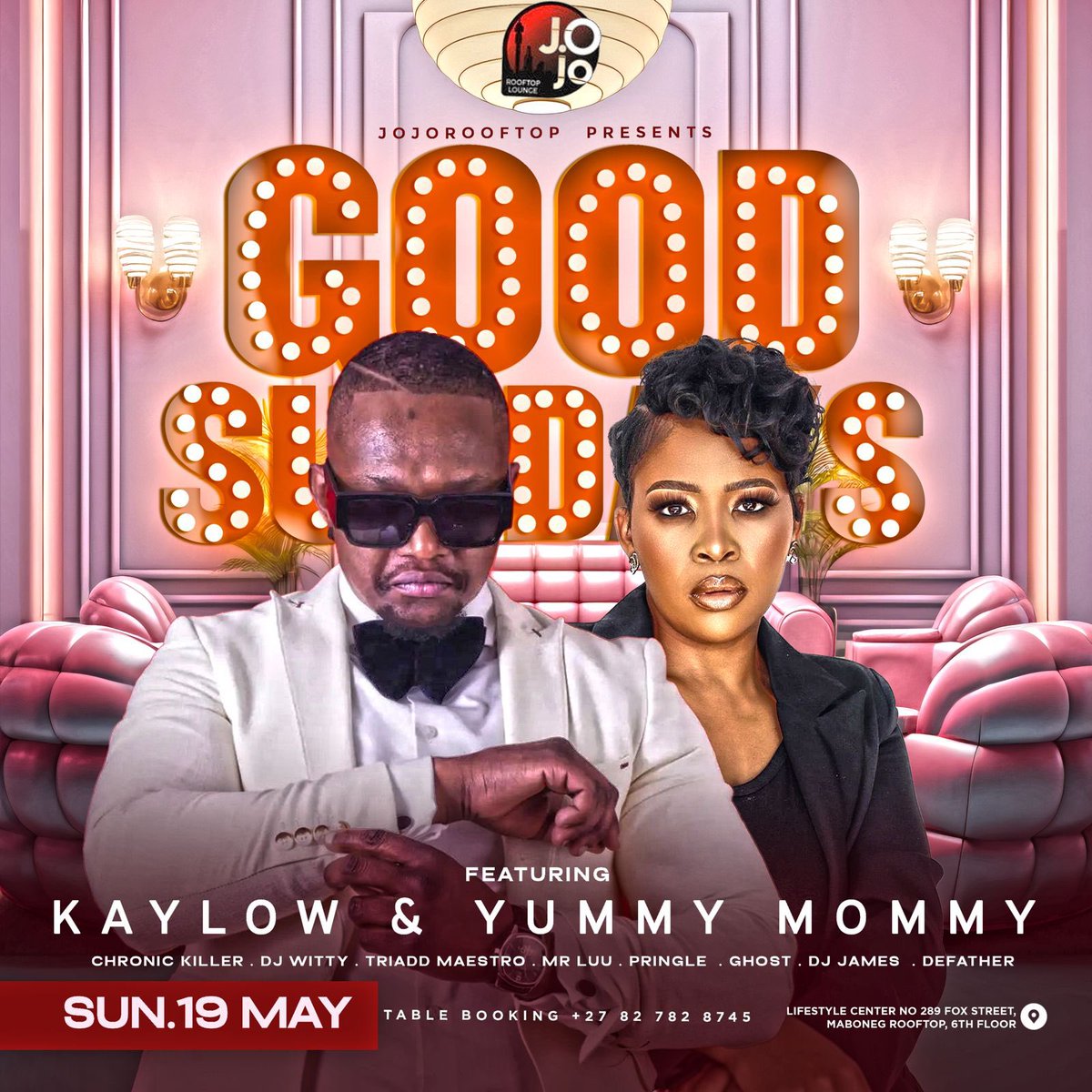 _yummymom's tweet image. Let’s meet at @jojo_rooftop_lounge 🎧 Maboneng 📍 for a great Sunday Session 🥂 #SundaysForLovers #GoodMusic #GreatVibes