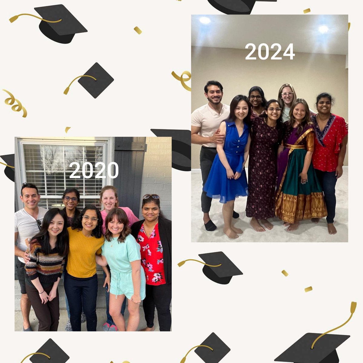 How it started vs how its going: Graduation in 14 days! @ayaacoubmd @mollybatesmd @PervinSaniya @YasodaraPriyad1 @ranivasireddy22 #Graduation2024 #residency #Neurology @NeuroUky @uk