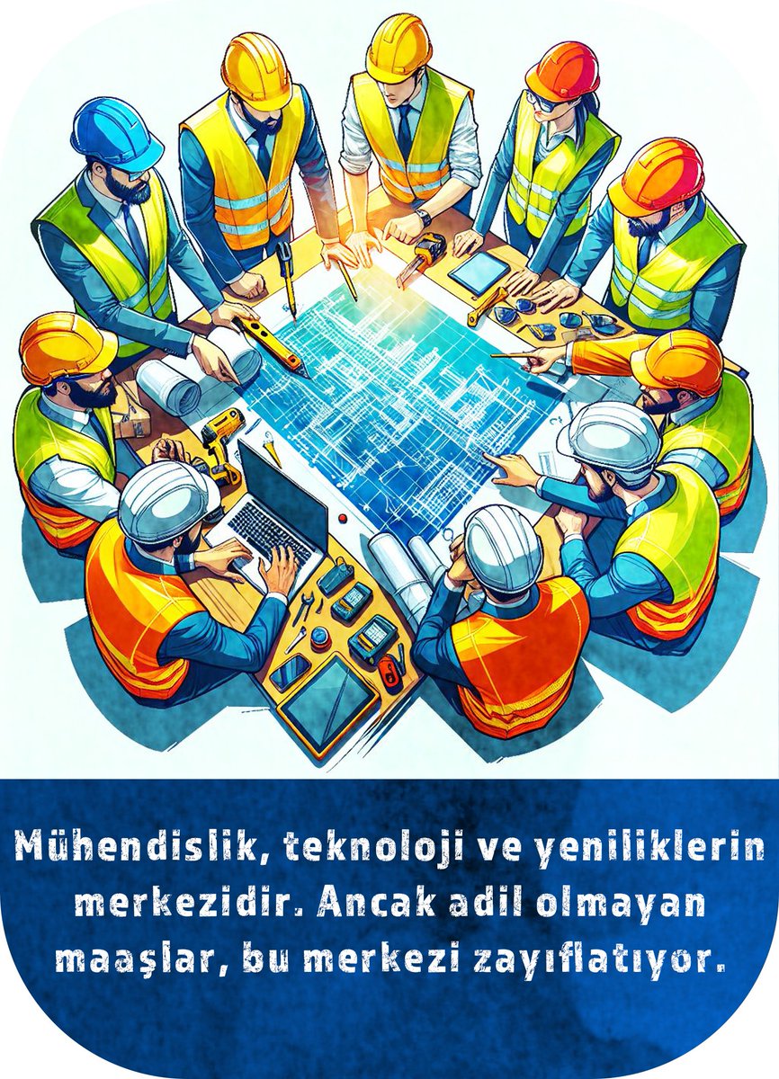 Mühendisler olarak, adil bir maaşın hak olduğuna inanıyoruz. Destek verin, sesimizi duyuralım. #TeknikPersonelSıkıntıda @MuhendisTekSen #MuhendisTekSen @rprefahpartisi @MhpTbmmGrubu @MHP_Bilgi @Akparti @_cevdetyilmaz