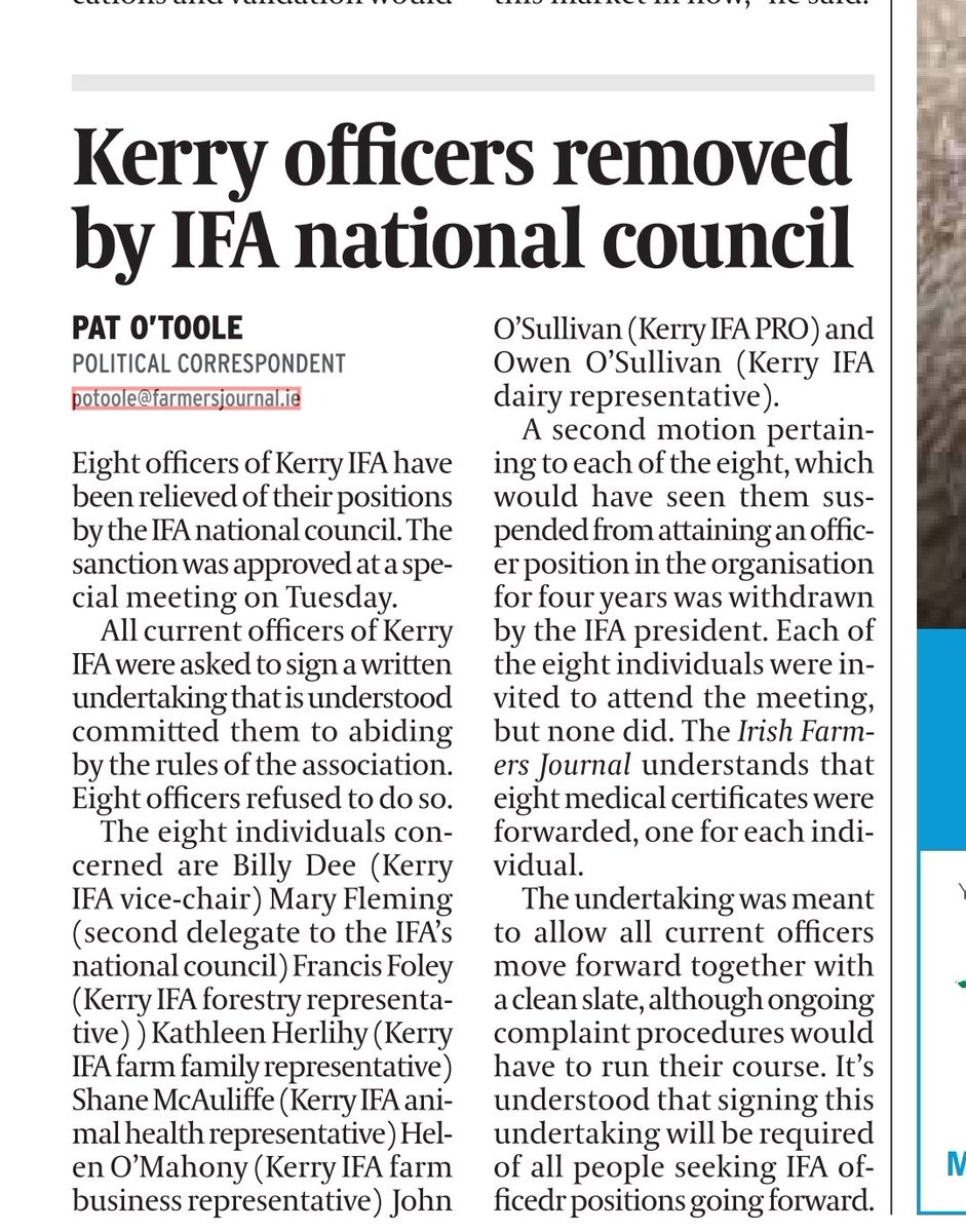 Issues in Kerry IFA took waaaay too much of my time & energy, esp at a time I didn't have much energy due to long covid. I see conspiracies & counter-claims floating - don't believe everything on social media .... Gotta accept the terms & conditions is straightforward enough IMO