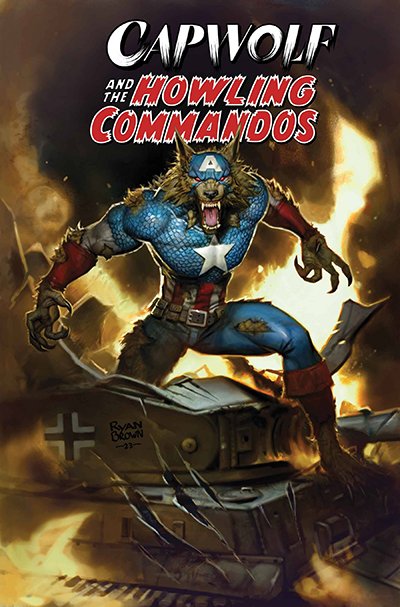 Steve Rogers is CapWolf again! frogbros.com/stock_15.05.20… CAPWOLF AND THE HOWLING COMMANDOS TP Captain America is transformed into a werewolf on the front lines of World War II, he'll need the help of the Howling Commandos to take down a band of Nazis! #CAPWOLF #CAPTAINAMERICA