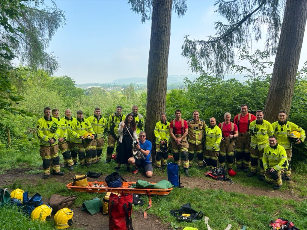 Craig Jackson (@sfrs_cjackson) on Twitter photo Excellent team work by <a href="/SFRS_Ludlow/">Ludlow Fire Station</a> and <a href="/SFRS_Shrews/">Shrewsbury Station</a> to rescue Pepper the dog 🐕 from a cliff edge this morning near Ludlow.
Well done everyone 👏🏻 Pepper was happy to thank the crew. <a href="/BBCShropshire/">BBC Shropshire</a> <a href="/ShropshireStar/">Shropshire Star</a> <a href="/shropsfire/">Shropshire Fire and Rescue Service</a> Excellent team work by <a href="/SFRS_Ludlow/">Ludlow Fire Station</a> and <a href="/SFRS_Shrews/">Shrewsbury Station</a> to rescue Pepper the dog 🐕 from a cliff edge this morning near Ludlow.
Well done everyone 👏🏻 Pepper was happy to thank the crew. <a href="/BBCShropshire/">BBC Shropshire</a> <a href="/ShropshireStar/">Shropshire Star</a> <a href="/shropsfire/">Shropshire Fire and Rescue Service</a>