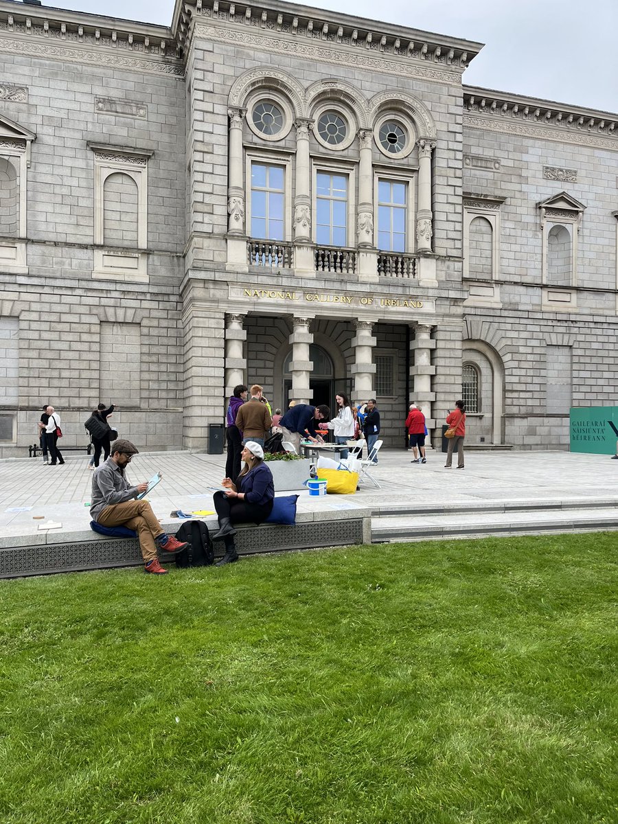 National Drawing Day is in full swing here, with pencils and paper in every corner of the Gallery (inside and out!) to help encourage your creativity. 

nationalgallery.ie/explore-and-le…

Drop by if you’re in the neighborhood, we’d love to see you.

#NationalDrawingDay