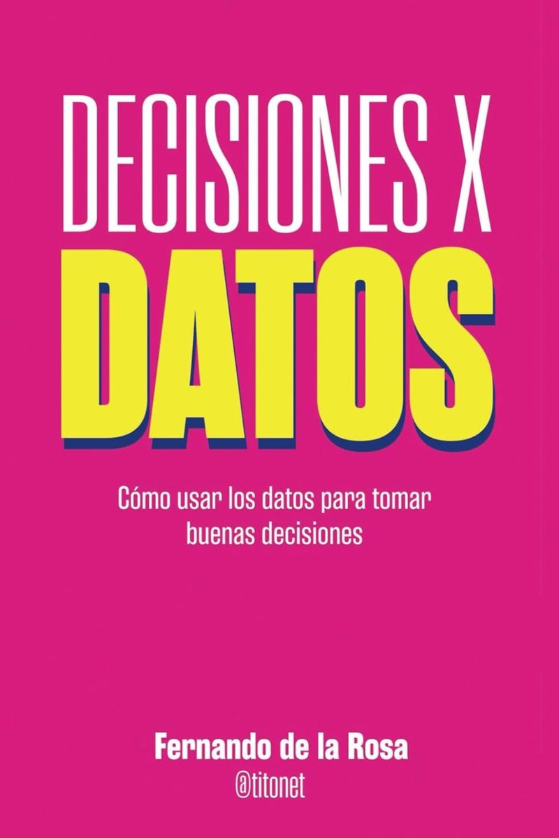 Xavier Reche (@xavireche) on Twitter photo Cuantificar las consecuencias de las decisiones que se toman, sin entrar en detalles técnicos, te introduce de lleno en una nueva manera de entender la toma de decisiones, esas que tomamos cada día: en el trabajo, en la família, en lo personal,...
Me ha encantado! <a href="/TITONET/">Fernando de la Rosa</a> Cuantificar las consecuencias de las decisiones que se toman, sin entrar en detalles técnicos, te introduce de lleno en una nueva manera de entender la toma de decisiones, esas que tomamos cada día: en el trabajo, en la família, en lo personal,...
Me ha encantado! <a href="/TITONET/">Fernando de la Rosa</a>