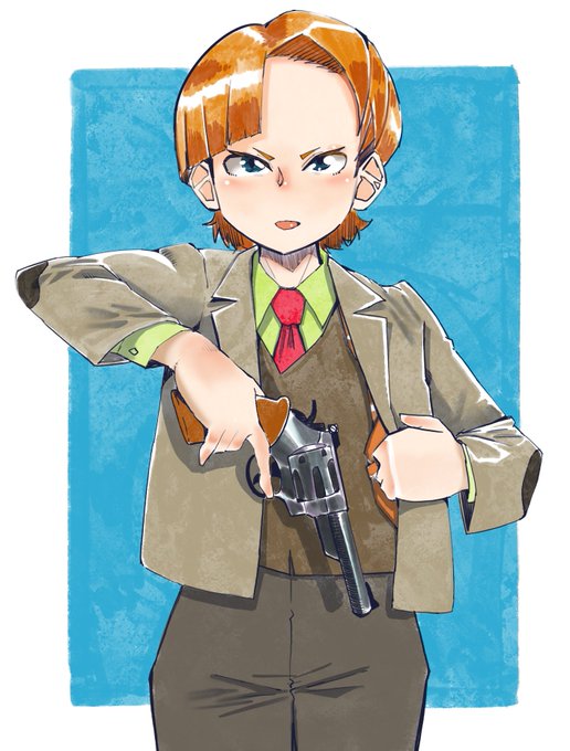 「handgun holding」 illustration images(Latest)