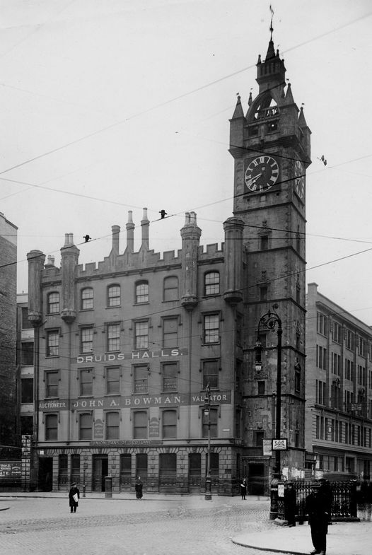 Tolbooth steeple from the east prior to changes carried out by the Corporation, c1938 Archive Ref: P1468