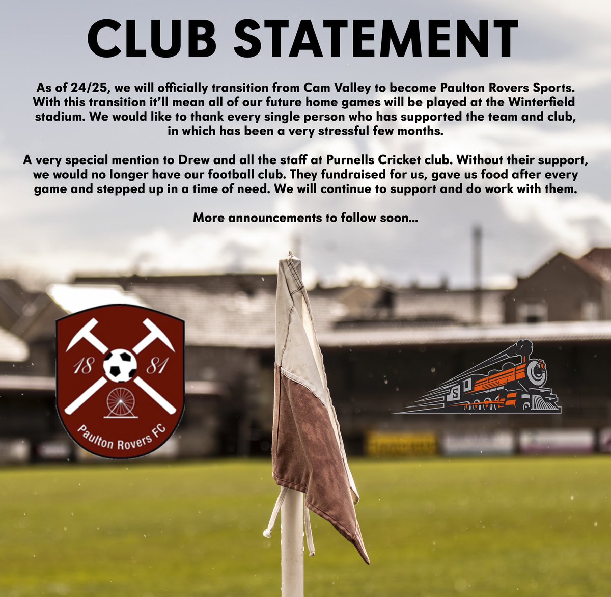 Club statement: ⬇️⬇️