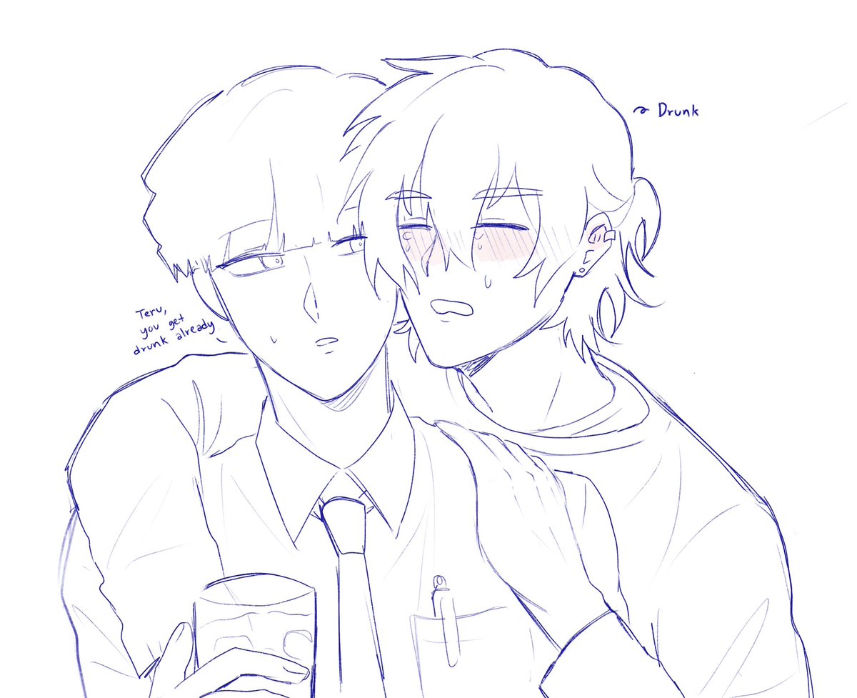 aged-up!
#terumob 

|

“my drunk bf cried because he love me a lot. what should i do?” — kageyama shigeo