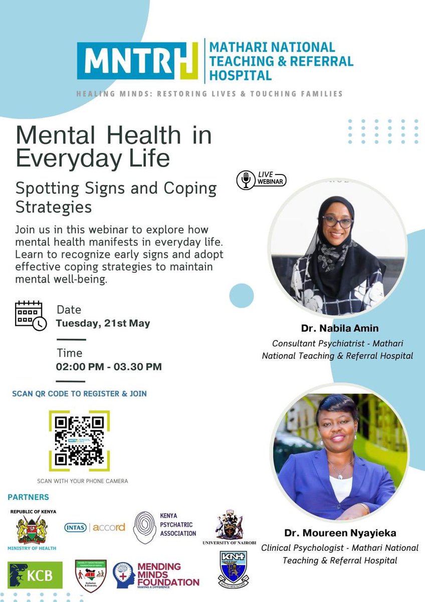 #SCACares about #MentalHealth and welcomes you to the Live Webinar on Mental Health in Everyday Life

Register now via the link: 

us02web.zoom.us/webinar/regist…

#MayMentalHealth
#WellbeingMentalHealthMonth  #HealthDisorders
#BreakTheStigma
#Mentalhealthmatters