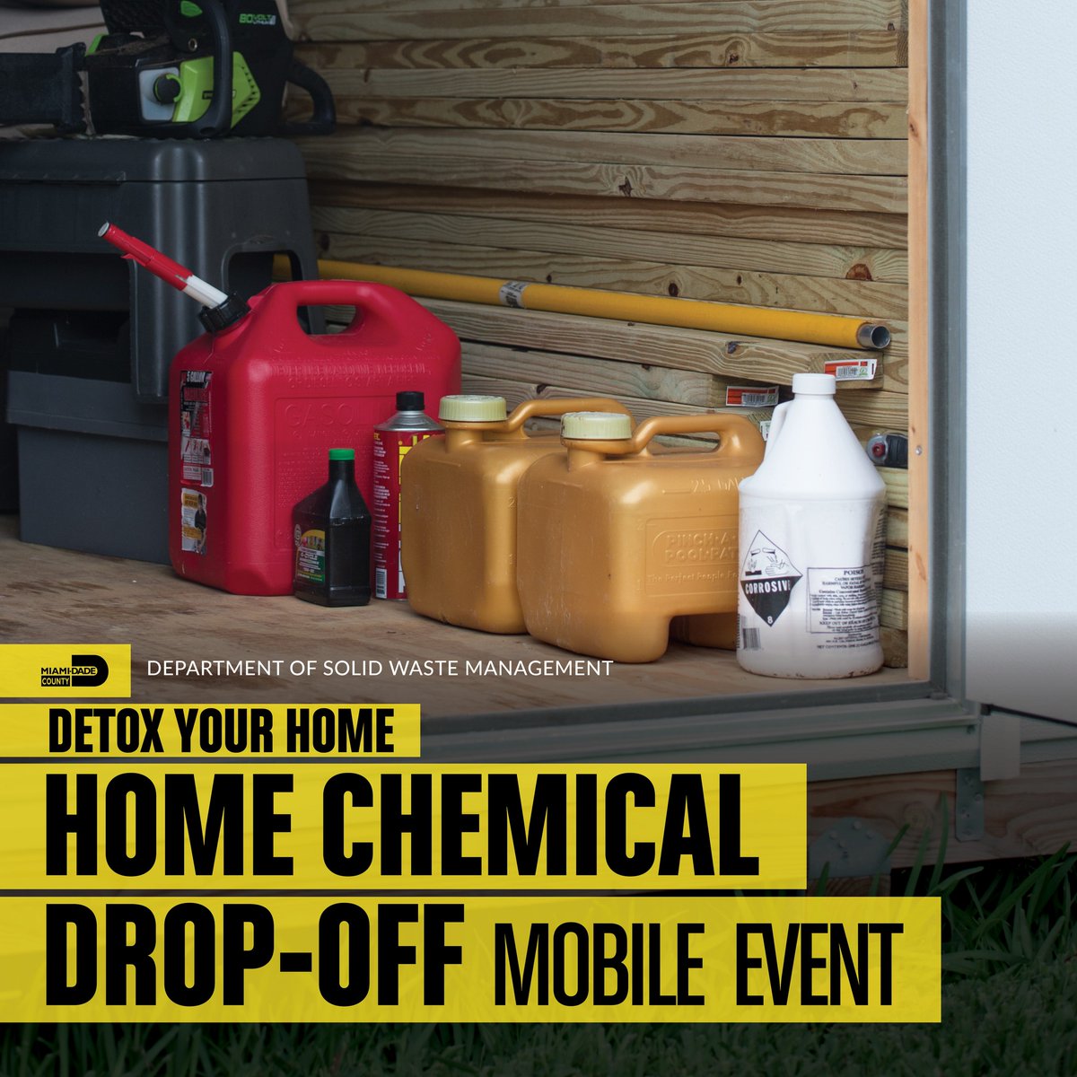 Don't miss out on our Mobile Home Chemical Event this morning starting at 8 a.m. You can bring your household chemical items and old electronics to our Sunset Kendall TRC. For more information visit the link in our bio. #DetoxYourHome
