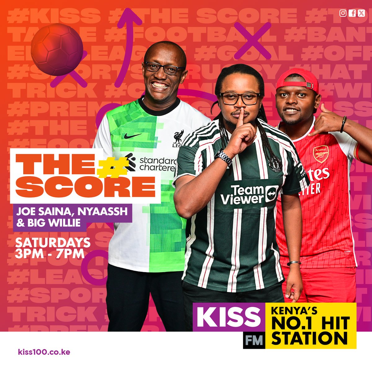 All reactions and discussions to all the matches happening this weekend on  #TheScoreKe with @joe_saina @nyaassh @mbotebill Do not miss out ! #TheScoreKe