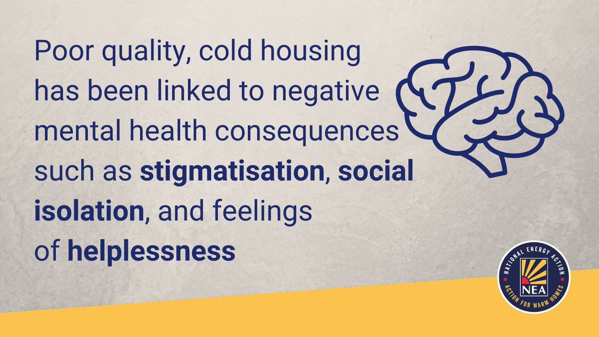 Living in a cold home during winter or struggling to pay #EnergyBills can be hugely detrimental to mental health. This #MentalHealthAwarenessWeek, we're highlighting the struggles that people in #FuelPoverty face.