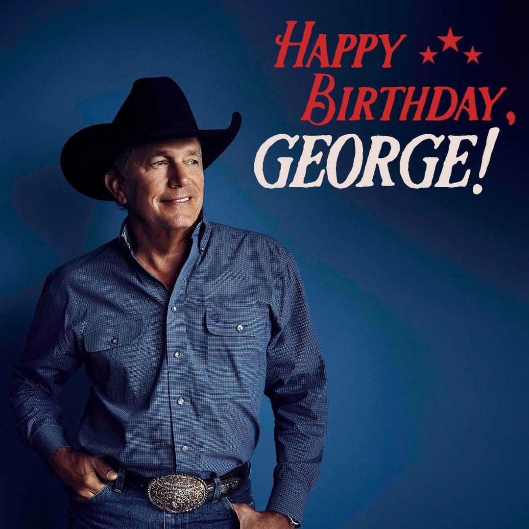 Happy Birthday to the king 👑 of country music. He will ALWAYS be my all time favorite. #GeorgeStrait #troubadour