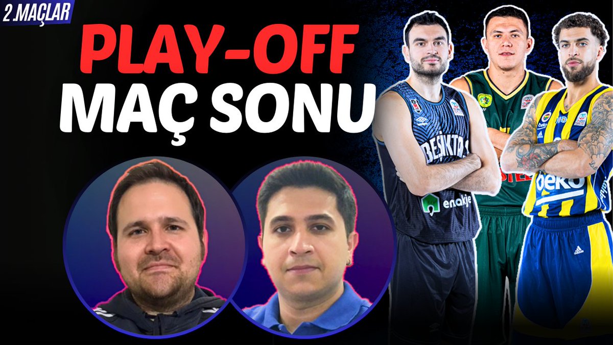 🎥 Pick&Roll BSL 🏀 ⏰ 22:30 🏆 Play-Off 2. Maçlar 🆚 Fenerbahçe Beko - Aliağa Petkim 🆚 Beşiktaş Emlakjet - Manisa BBSK ❔Soru&Cevap 🏀 Basketbol Süper Ligi Gündemi 👤 @umutakincioglu & @m_uur İzlemek için 👇🏻 youtube.com/live/yBhPHjEVF…