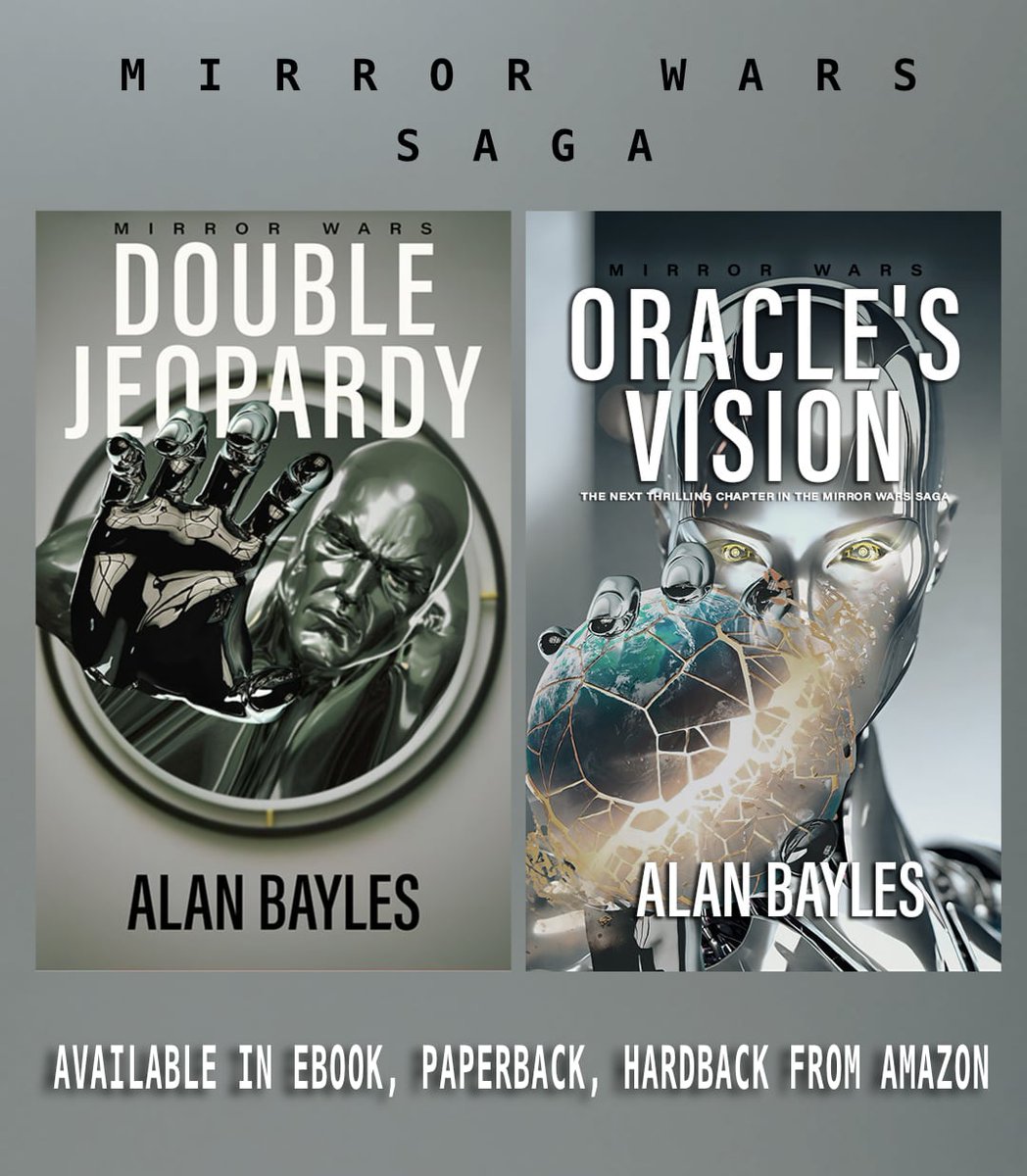 @ash_progressw Double Jeopardy & Oracle's Vision are intense #scifi #thriller that have touches of #StarTrek & #DoctorWho with a wee smidge of #horror thrown in for good measure. Packed with so many twists & surprises they'll blow your mind 🤯 #BooksWorthReading amazon.co.uk/Mirror-Wars-2-…